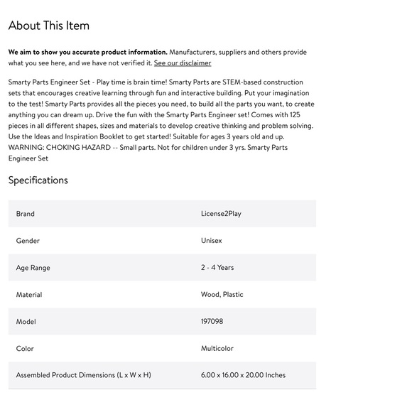 Smarty Parts Engineer Set - Picture 6 of 8